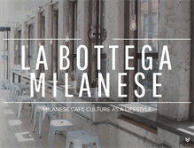 Tablet Screenshot of labottegamilanese.co.uk